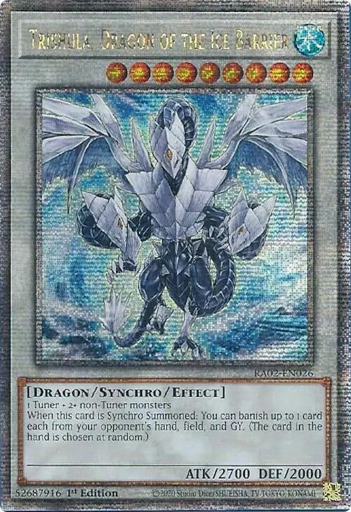 Trishula, Dragon of the Ice Barrier - RA02-EN026 (Quarter Century Secret Rare)