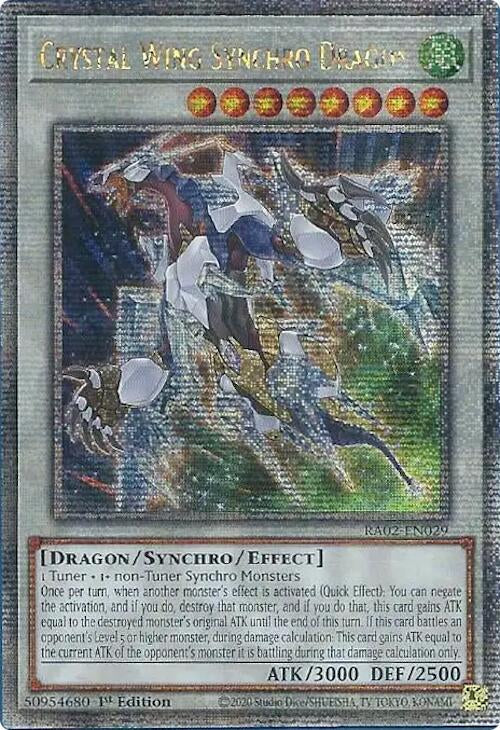 Crystal Wing Synchro Dragon - RA02-EN029 (Quarter Century Secret Rare)