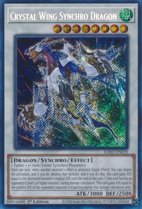 Crystal Wing Synchro Dragon - RA02-EN029