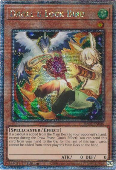 Droll & Lock Bird - (Alternate Art) - RA02-EN006 - (Quarter Century Secret Rare)