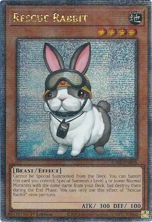 Rescue Rabbit - RA02-EN008 - (Quarter Century Secret Rare)