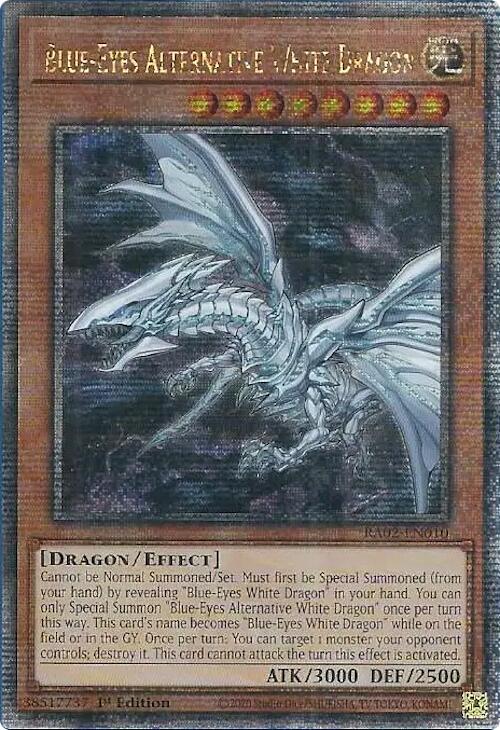 Blue-Eyes Alternative White Dragon - RA02-EN010 (Quarter Century Secret Rare)