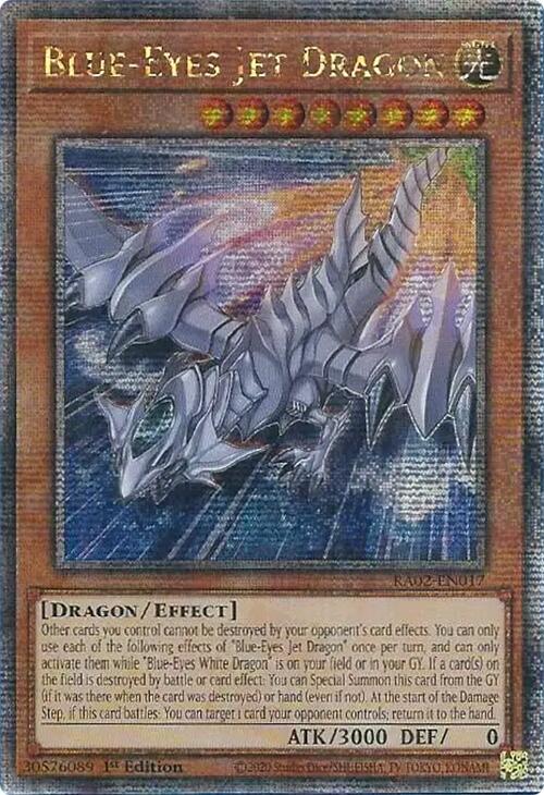 Blue-Eyes Jet Dragon - RA02-EN017 (Quarter Century Secret Rare)