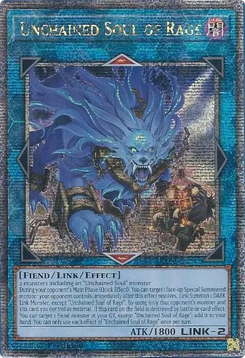 Unchained Soul of Rage - RA02-EN041 (Quarter Century Secret Rare)