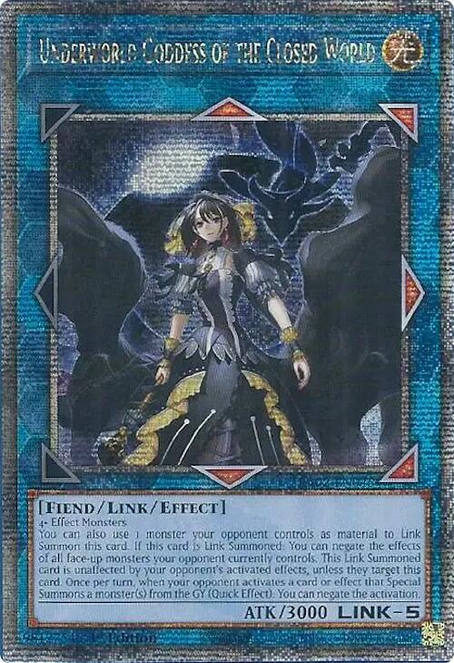 Underworld Goddess of the Closed World - RA02-EN045 (Quarter Century Secret Rare)