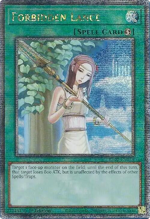 Forbidden Lance - RA02-EN058 (Quarter Century Secret Rare)