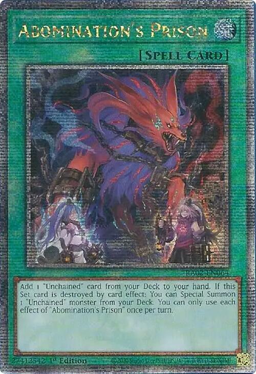 Abomination's Prison - RA02-EN064 (Quarter Century Secret Rare)