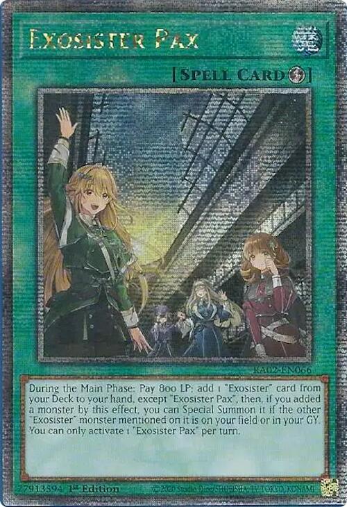 Exosister Pax - RA02-EN066 (Quarter Century Secret Rare)