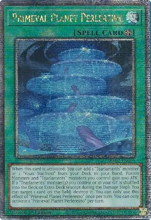 Primeval Planet Perlereino RA02-EN069 (Quarter Century Secret Rare)