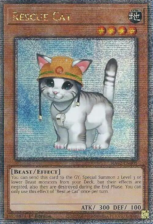 Rescue Cat (Quarter Century Secret Rare) - RA02-EN001