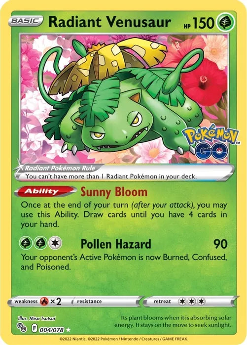 Radiant Venusaur 004/078