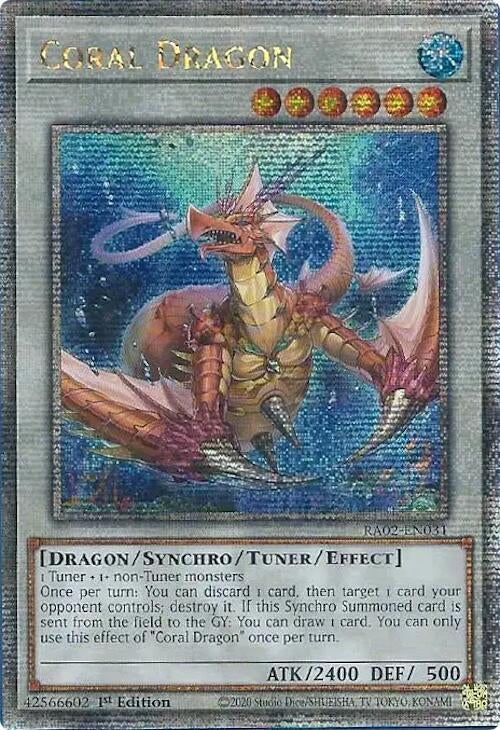 Coral Dragon - RA02-EN031 (Quarter Century Secret Rare)