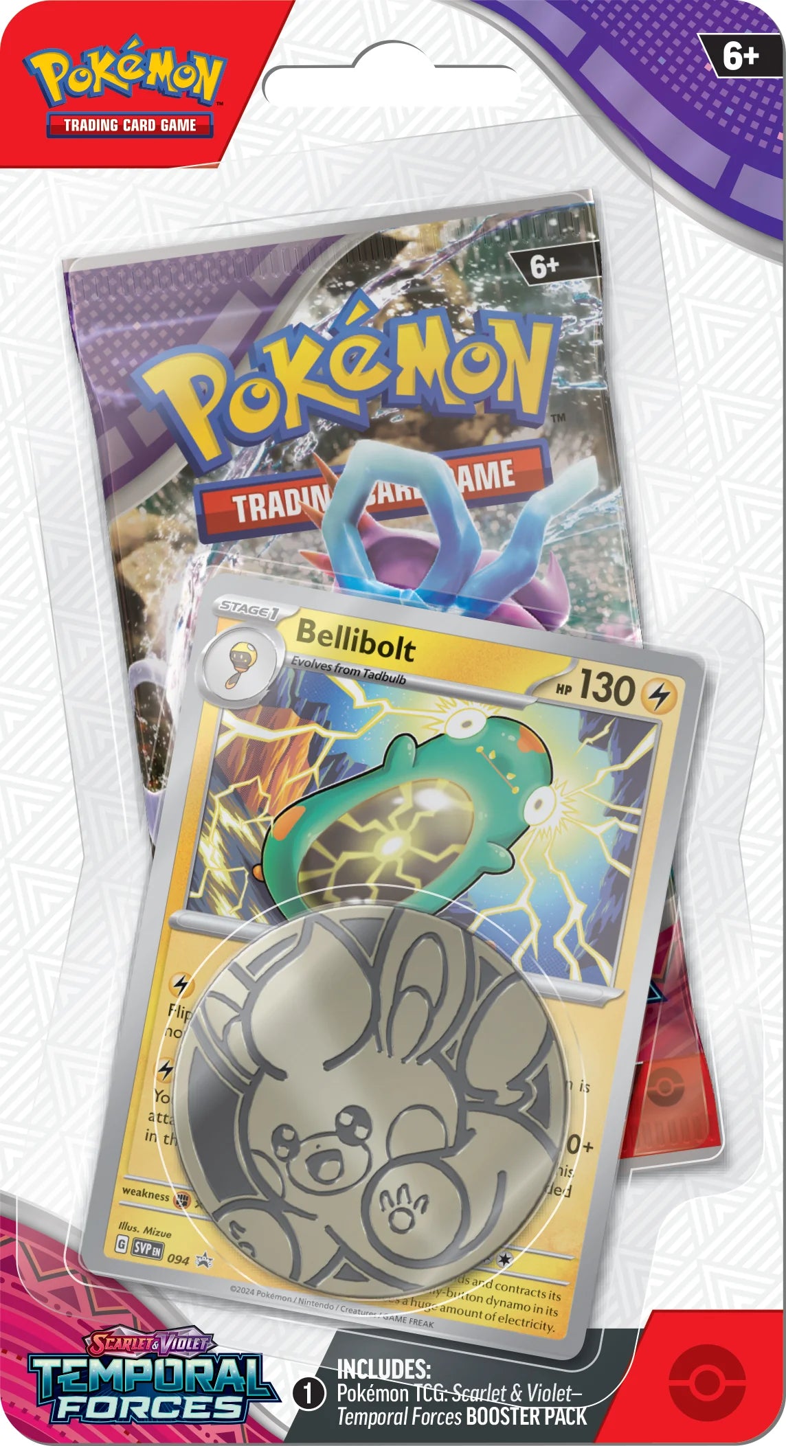 Pokémon TCG: Scarlet & Violet - Temporal Forces - Checklane Blister - Bellibolt