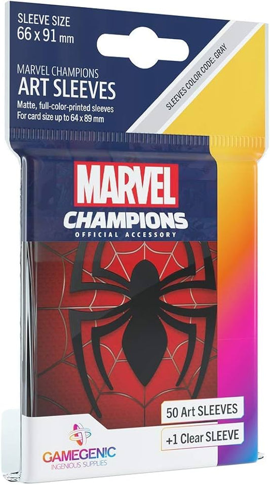 Marvel Champions Spiderman Standard Sleeves (50)