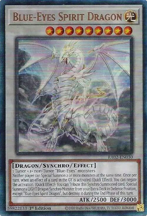 Blue-Eyes Spirit Dragon - RA02-EN030