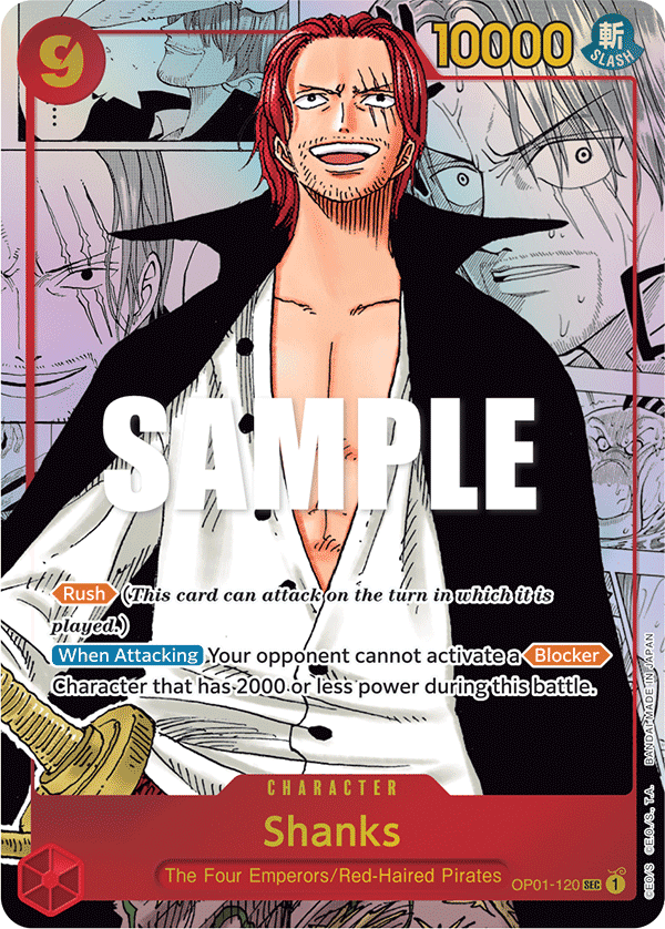 Shanks - OP01-120 (Parallel) (Alternate Rare)